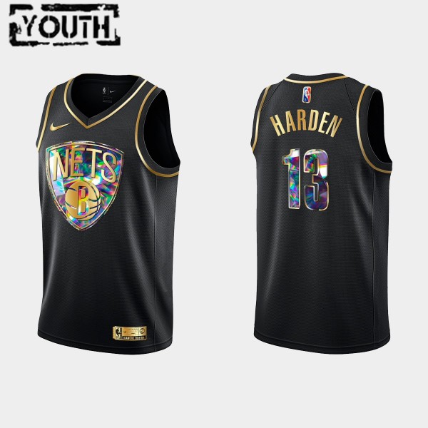 NBA Brooklyn Nets Trikot James Harden 13 Nike 2021-22 Schwarz Golden Edition 75th Anniversary Diamond Swingman - Kinder NBA Brooklyn Nets Trikot James Harden 13 Nike 2021-22 Schwarz Golden Edition 75th Anniversary Diamond Swingman - Kinder